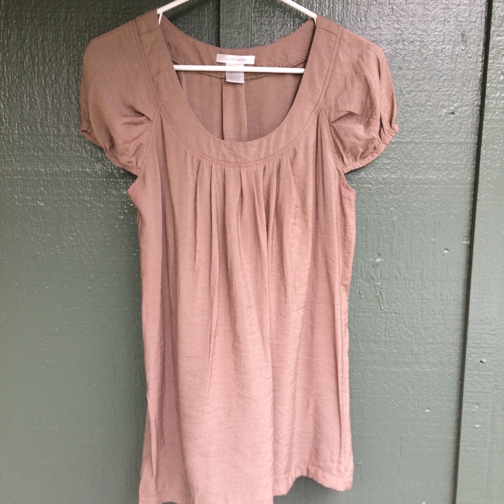brown Poppy Garden lightweight top